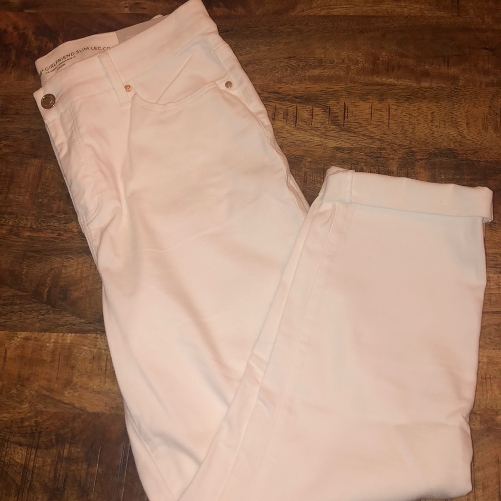 Chico’s White So Slimming Girlfriend Slim Leg Crop